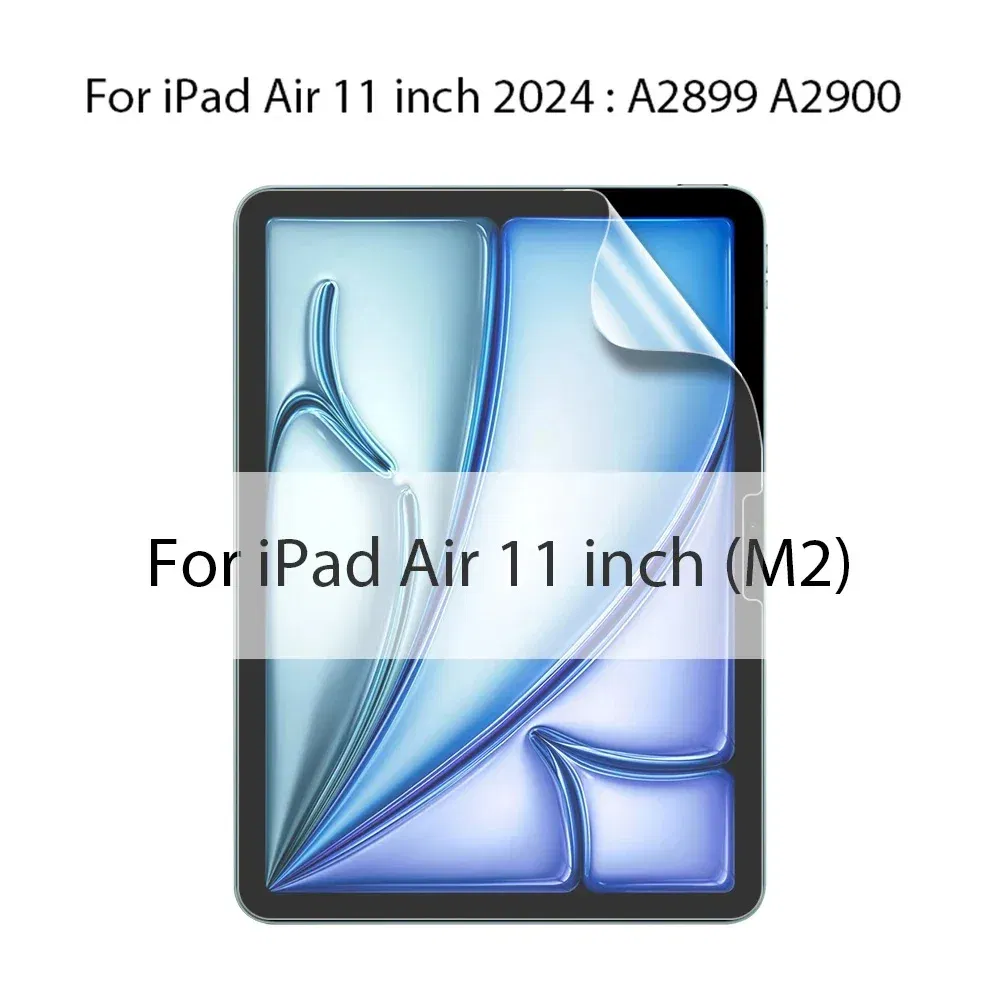 Color: Silver - Like Paper Film Screen Protector For iPad Air 13 11 5 4 3 M2 M4 2024 Pro 12.9 12 9 10th 9th 8th 7th Generation Mini 6 Matte Film