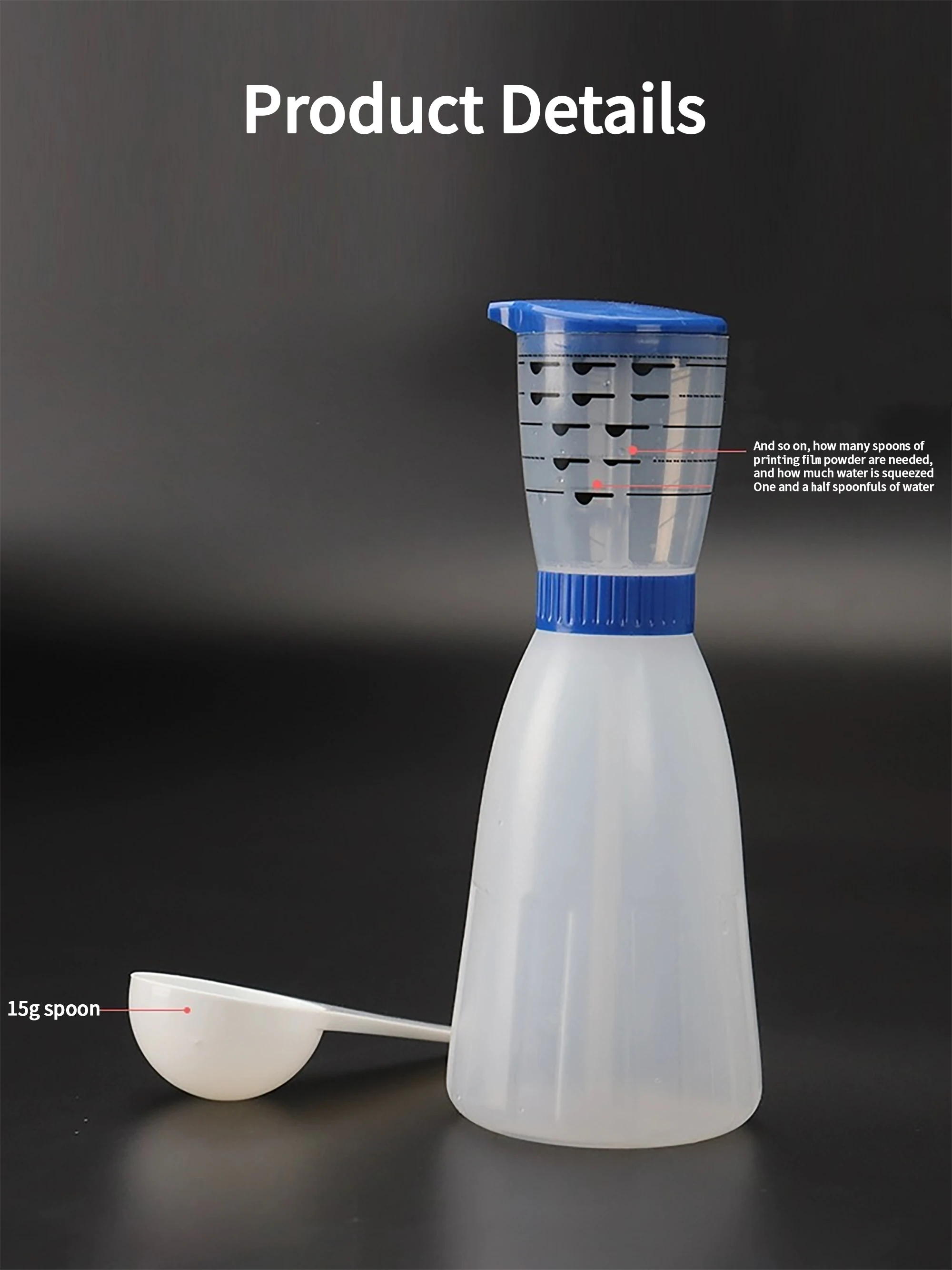1Pcs Dental Alginate Mixing Cups Measuring Bottle Oral Impression Material Stirring Kettle Spoon Dentistry Equipment Tools