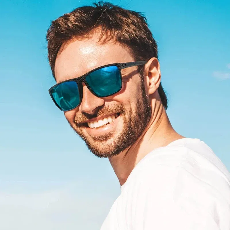 Lenses Color: Gradient Gray - 2/3PCS Amazing Men Polarized Sunglasses Unisex UV400 Glasses Fishing Goggles Outdoor Sport Eyewear for Driving Fishing Cycling