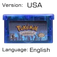 Color: three - GBA Game 32 Bit Video Game Cartridge Console Card Pokemon Emerald Ruby FireRed LeafGreen Sapphire Multi-language for GBA/NDS