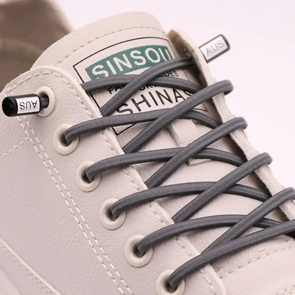 Color: green, Length: 100cm - Thickened No Tie Shoelaces Elastic Laces Sneakers Round Shoe Laces Without Ties Kids Adult Quick Shoelace One Size Fits All Shoe