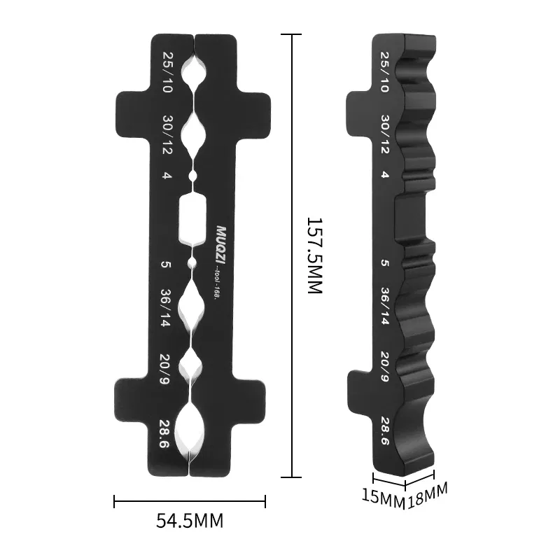 Color: black - MUQZI Universal Bench Vise Jaw Inserts Vise Pads for Pedal Seatpost Cassette Fork Hub Bike Tool Compatible with Any Metal Vise