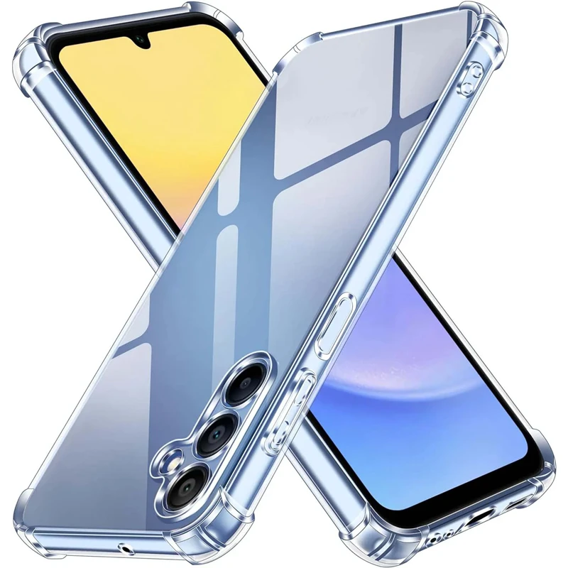 Color: Beige - Luxury Clear Phone Case For Samsung Galaxy A15 A25 A35 A55 A04 A14 A23 A54 A03 A13 A23 A33 A53 A73 A32 A52 A72 Back Cover