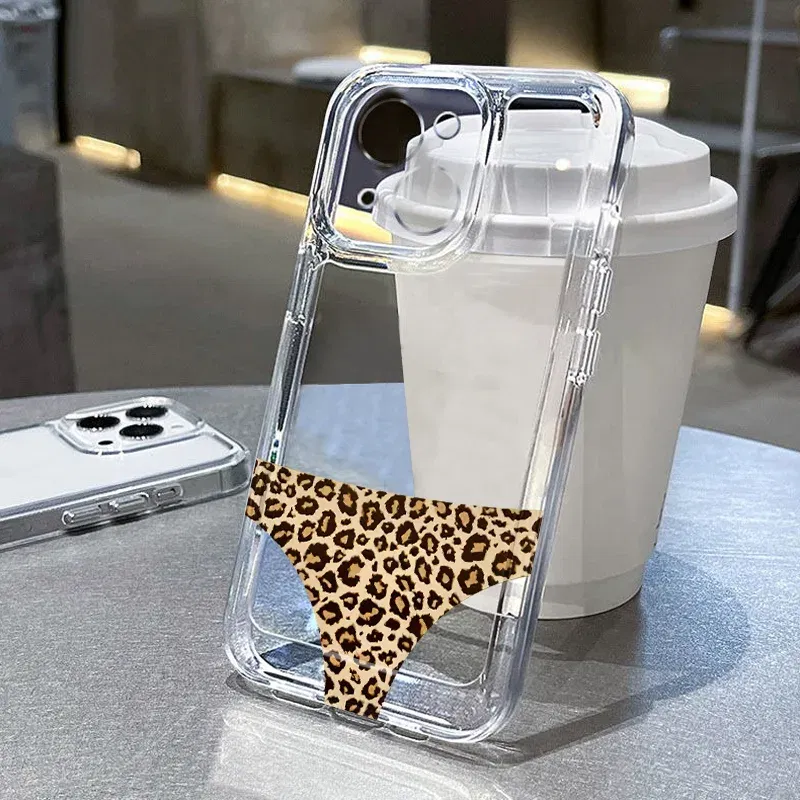 Color: Clear, Ships From: CHINA, Material: PC - for IPHONE 15 case 14 13 12 11 PROMAX 7 8 PLUS X XR XS MAX Leopard print soft silicone anti-drop and shock-proof