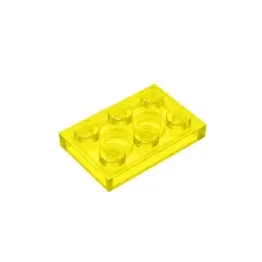 Color: Dark Red - Gobricks GDS-510 Plate 2 x 3 compatible with lego 3021 pieces of children's toys building block Particles Plate DIY