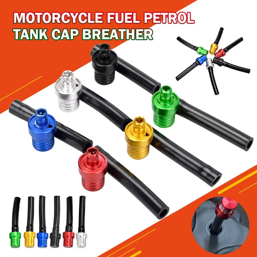 Color: Khaki, Ships From: CHINA - Motorcycle Gas Fuel Cap Valve Vent Breather Hoses Tubes For Motocross CR CRF EXC YZF YZ KLX SXF RMZ ATV Fuel Tank Breather Pipe
