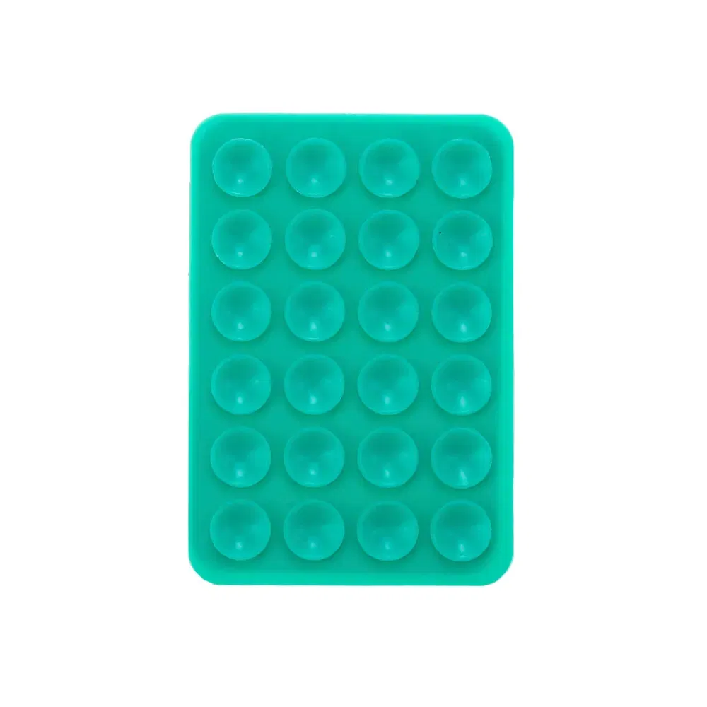 Color: VIOLET/?«?—?…° - Silicone World Square Silicone Mobile Phone Fixing Suction Cup Car Mounted Bracket Phone Case Universal Anti Slip Suction Cup