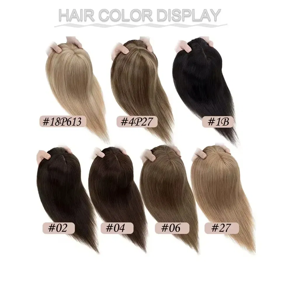 Toupee Color: 4R#, Toupee Size: 5x5, Toupee Design: free, Toupee Density: 120%, Length: 14 inches - 5.5X6inch Mono Base Brazilian Remy Human Hair Topper 12"-18" Double Pu Around Thick Invisible Mono Topper for Women Hairpieces