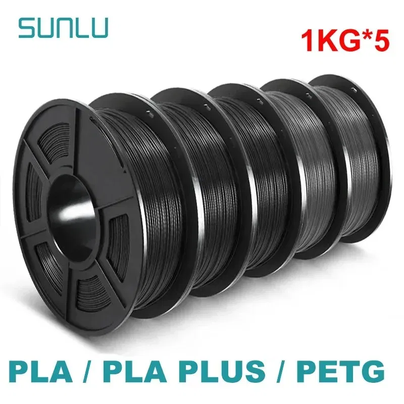 Color: WHITE, Ships From: CHINA - Top 5KG 3D PLA/PETG/PLA PLUS/Clear Filament 1.75mm 5Roll 1KG 3D Printer Neatly Wound 3D Filament for 3D Printer& 3D Pen