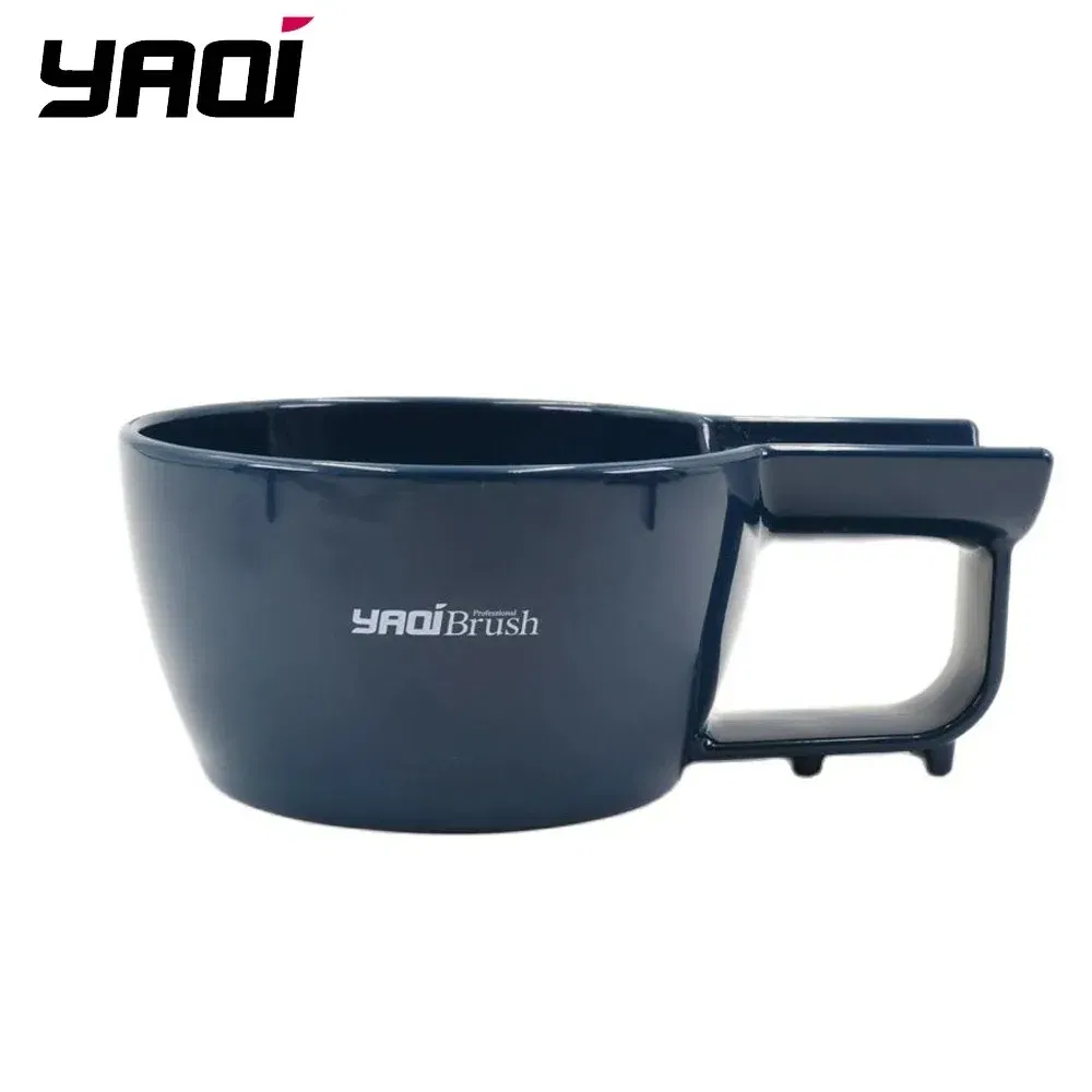 Color: Red - Yaqi High Quality Dark Blue Color Plastic Shaving Bowl For Men Shaving Brush