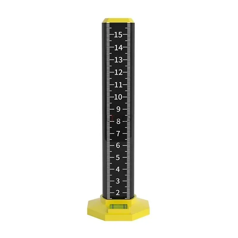 Color: Light Yellow - Light Steel Keel Suspended Ceiling Leveling Special Ruler Equal Height Level Ruler Dual Purpose Magnetic Wall Past Tile Lay Tool