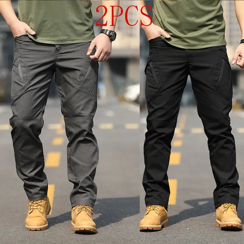 Color: green, Size: XL - Archon X9 Tactical Pants Slim Fit Waterproof Camouflage Training Pants Spring Autumn Breathable Waterproof Overalls Loose Wear