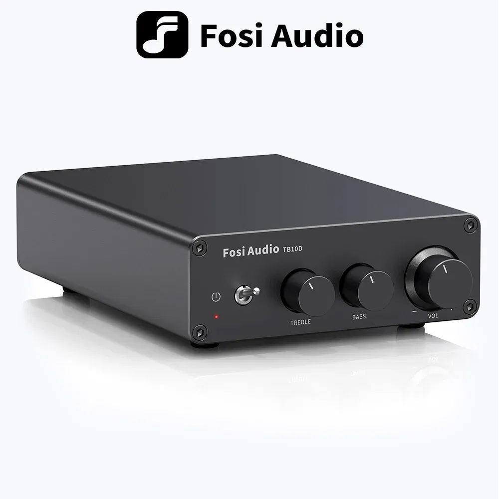 Color: transparent, Ships From: CHINA - Fosi Audio 300Wx2 HiFi Sound Power Amplifier Upgrade New TPA3255 Class D Stereo Amp With Treble Bass For Home Speaker