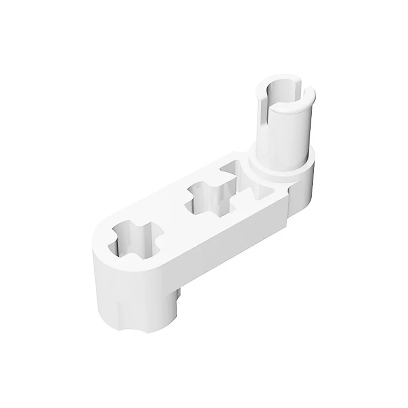 Color: WHITE - 33299 Modified Crank / Pin 1 x 3 Bricks Collections Bulk Modular GBC Toys For Technical MOC DIY Gifts Sale Buildings Blocks
