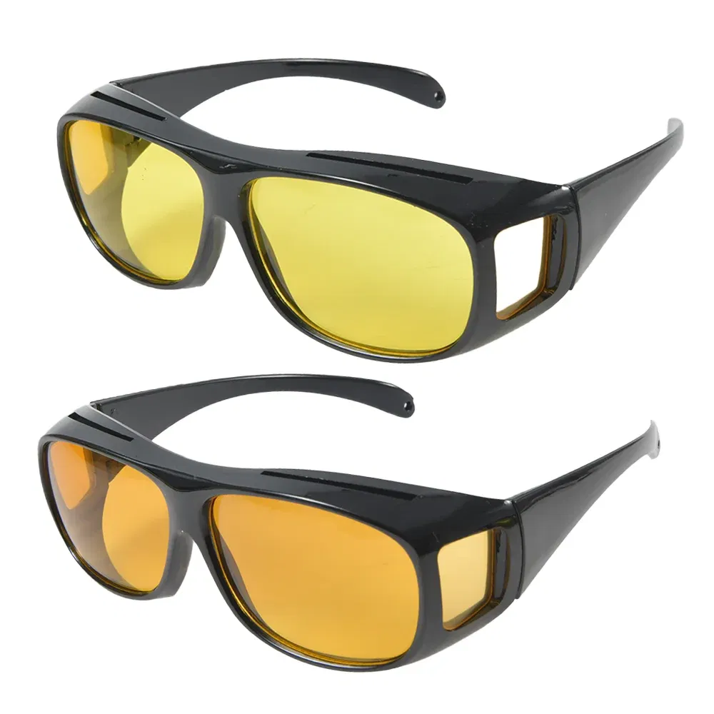 Color Name: Orange - Car Night Vision Sunglasses Night Driving Glasses Driver Goggles Unisex Sun Glasses UV Protection Sunglasses