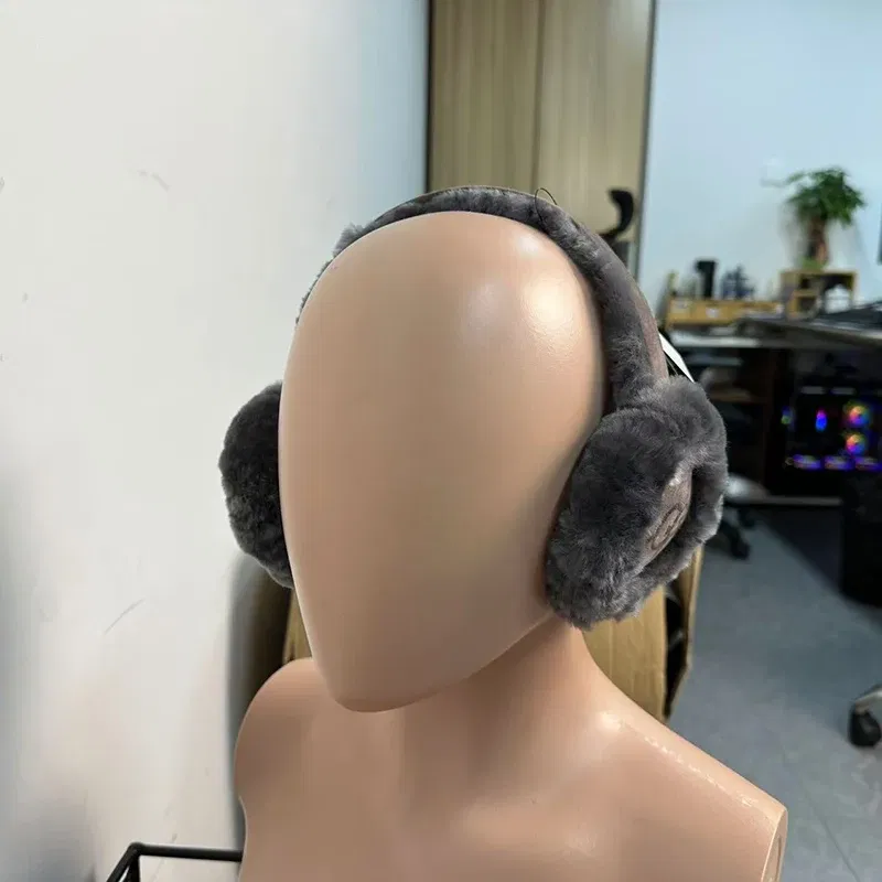 Color: green - Fashion Autumn Winter Earmuffs Women Men Ear Warmer Plush Solid Color Adjustable Foldable Ear Muffs Earflap Earmuffs
