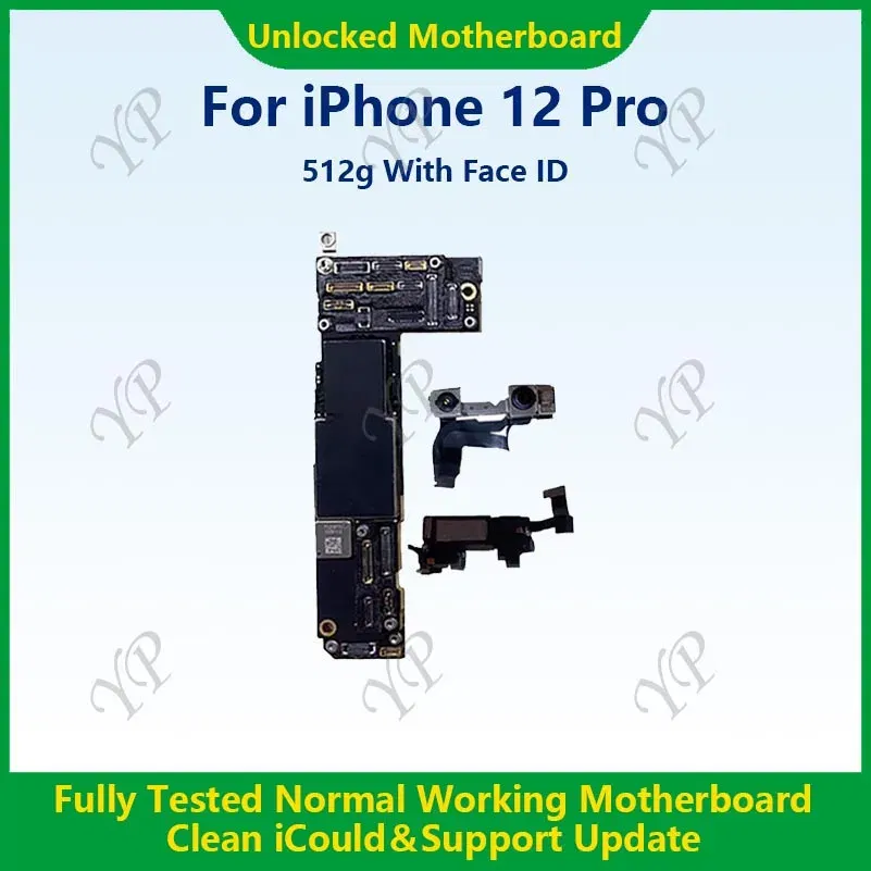 Color: Blue, Ships From: CHINA - Top Fully Tested Authentic Motherboard For iPhone 12 Pro Max 128g/256g Unlocked Mainboard With Face ID Cleaned iCloud Fast