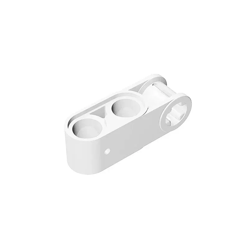 Color: Chocolate - Gobricks GDS-936 Technical, Axle and Pin Connector Perpendicular 3L with 2 Pin Holes compatible with lego 42003 Educational