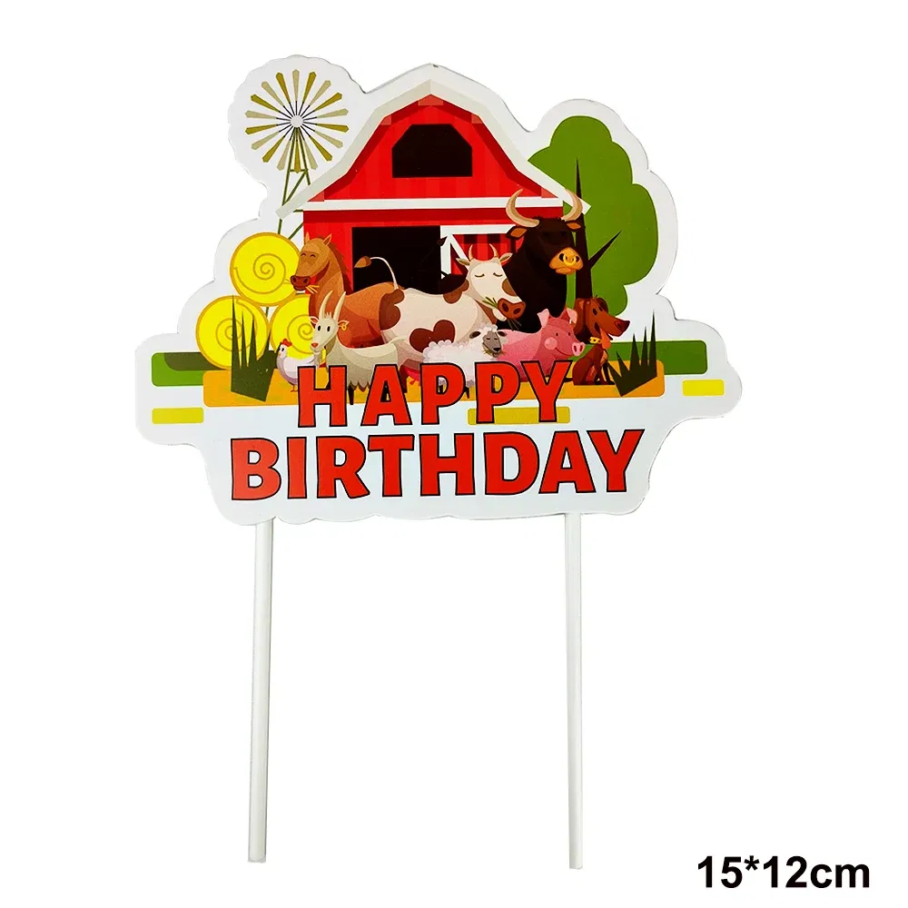 Color: army green - Farm House Fun Barnyard Animals Party Supplies Paper Plates Napkins CUps Farm Animals Birthday Party Decoration