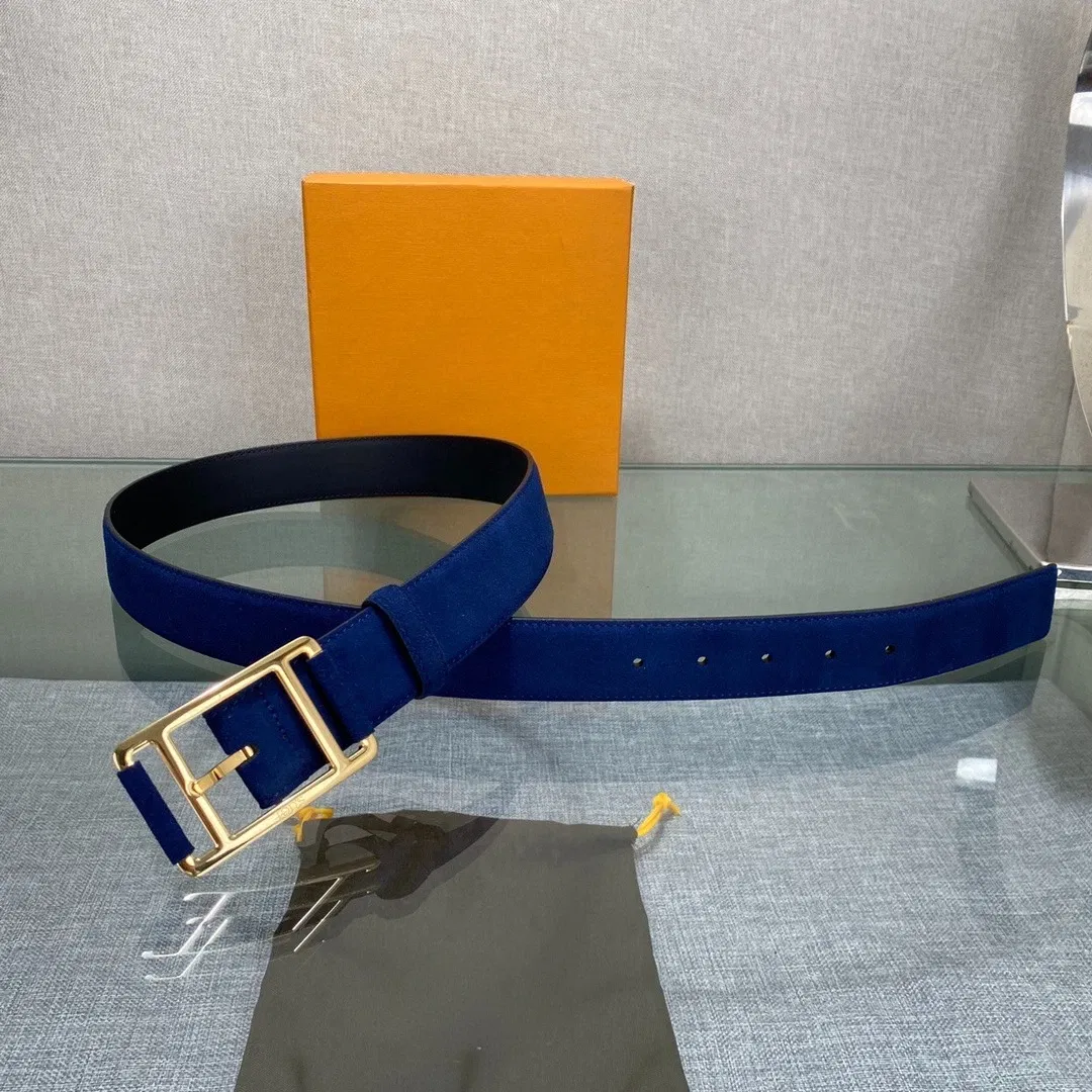 Color: Gold - High-end Men's and Women's Leather Belts, Casual and Versatile, Men's Pin Buckle Belt, Genuine Leather Gift Box, Gift