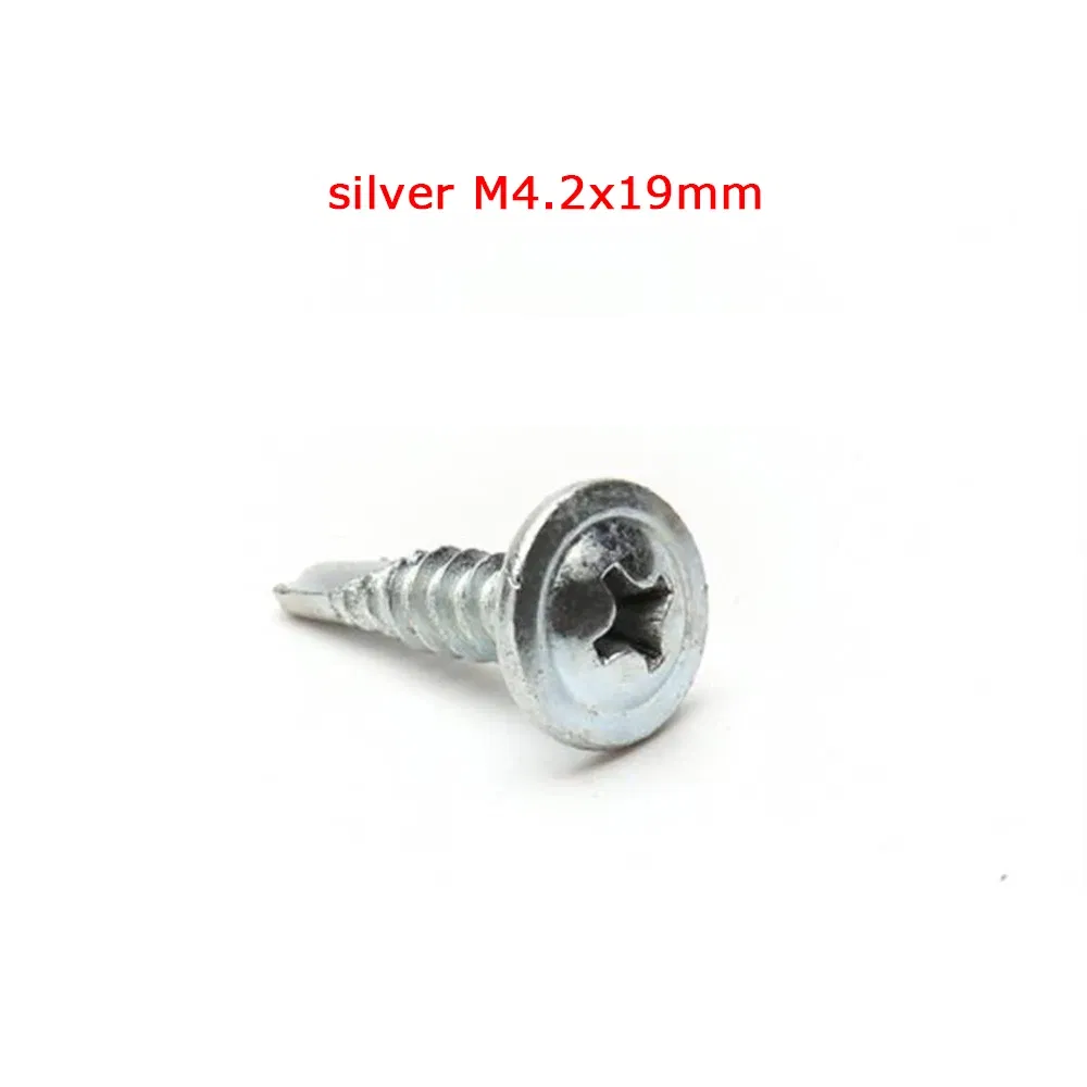 Color Name: Gold - Carbon Black/Silver Steel Phillips Head Self-tapping M4 M5 screws Fits For universal Car Rear Bumper lip Diffuser Installation