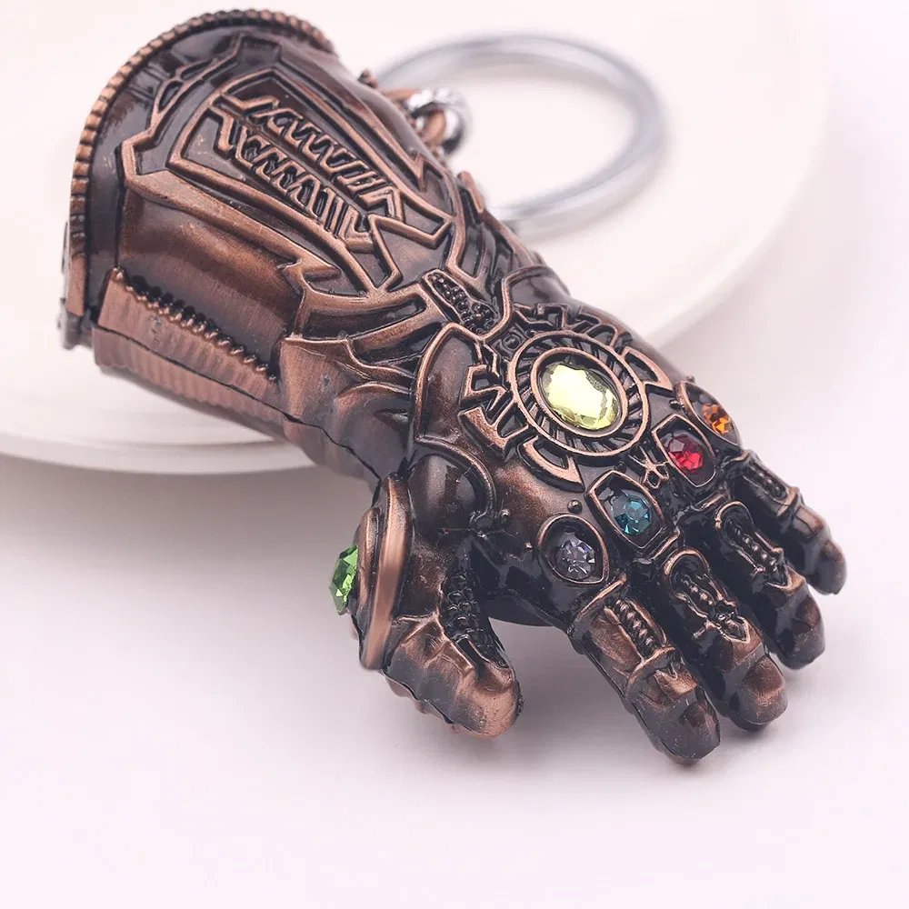 Color: green, Ships From: CHINA - Avengers Thanos Infinity Stones Gloves Bottle Opener KeyChain Marvel Jewelry Infinity Gauntlet Keyrings Backpack Key Holder