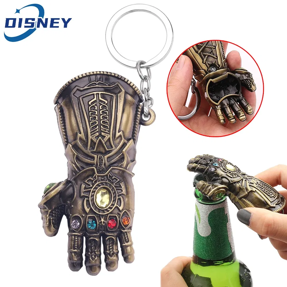 Color: green, Ships From: CHINA - Avengers Thanos Infinity Stones Gloves Bottle Opener KeyChain Marvel Jewelry Infinity Gauntlet Keyrings Backpack Key Holder