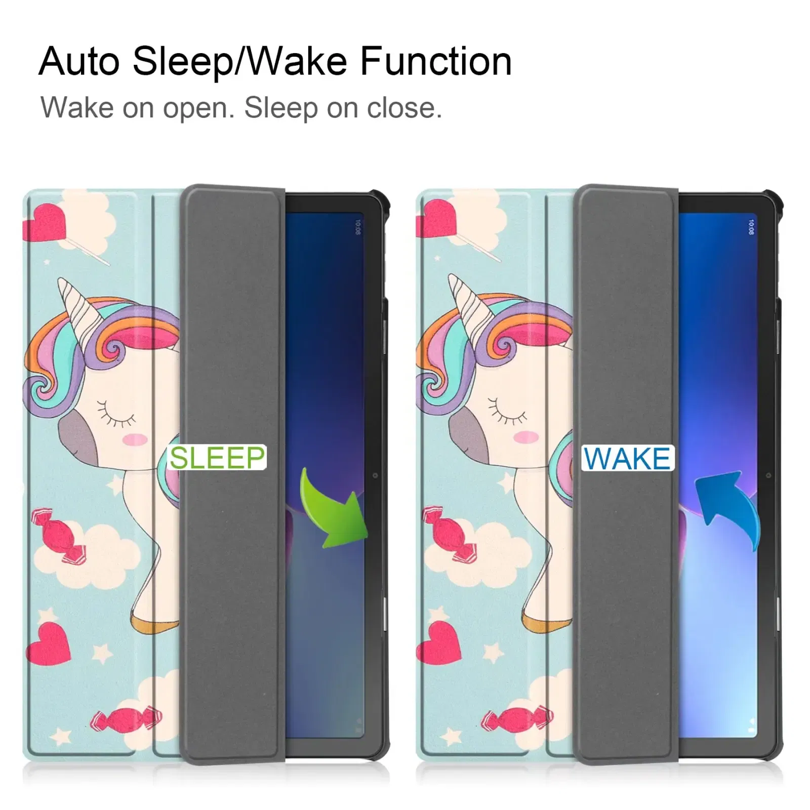 Color: Navy Blue, Size: eleven, Ships From: CHINA - For Lenovo Tab M10 HD 2nd Gen Case TB-X306F X306X Tri-Fold Stand Wake/Sleep Magnetic Protective Shell  PU Leather Tablet Cover