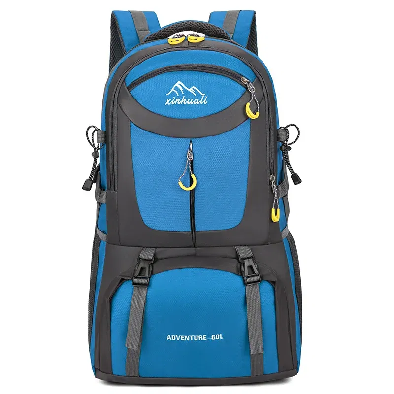 Color: Chocolate - 2024 New High Capacity Outdoor Sports Travel Backpack 40L/60L Mountaineering Backpack