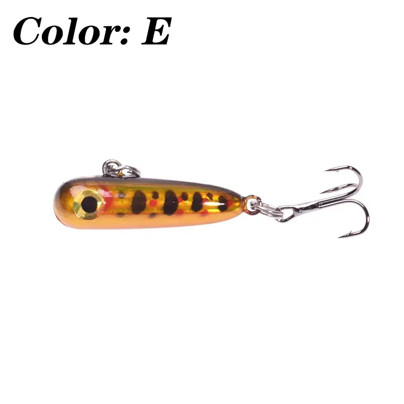 Color: PURPLE - 1 Pc Sinking Pencil Fishing Lure 3cm 2.8g Miniature Jigs Wobblers Plastic Artificial Hard Bait for Bass Trout Fishing Tackle