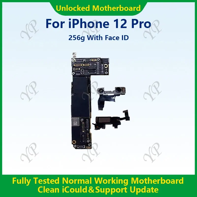Color: Red, Ships From: CHINA - Top Fully Tested Authentic Motherboard For iPhone 12 Pro Max 128g/256g Unlocked Mainboard With Face ID Cleaned iCloud Fast