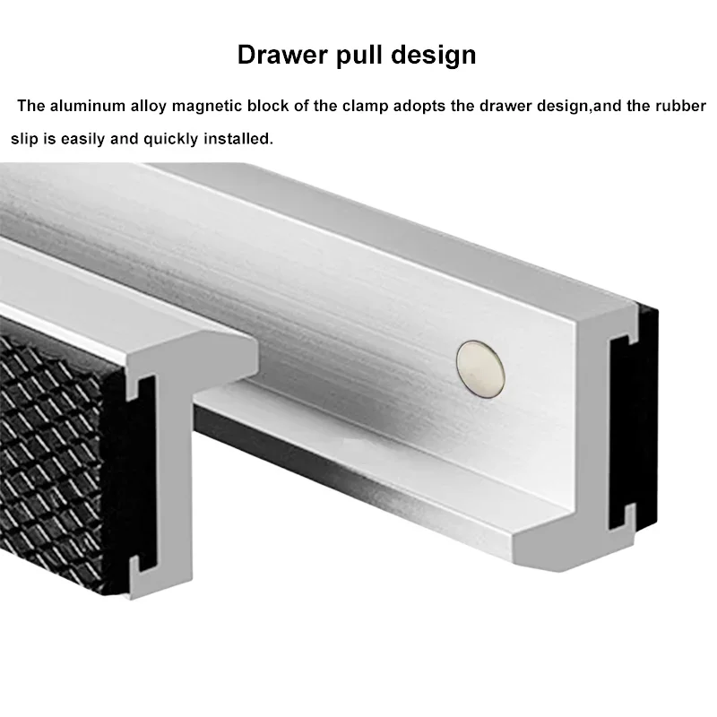 Color: WHITE - Vise Magnetic Protective Cover 4-8'' Jaws Protect Cover Aluminium Alloy Rubber Hand Tools Bench Vise Protector Accessories