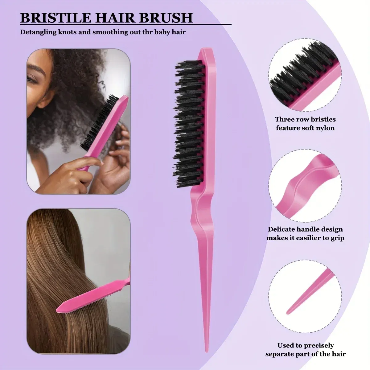 Color: green - 5-Piece Hair Styling Tools Set for Curly/Normal Hair Unisex Adult Unscented Hair Care Kit with Octopus Detangler Brush Comb