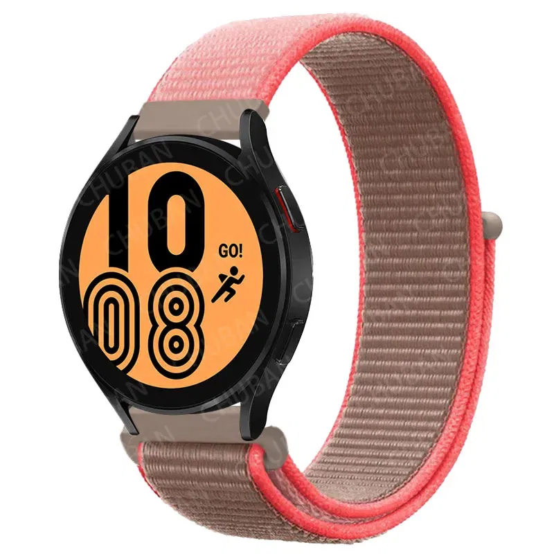 Band Color: light brown, Band Width: 22mm - 20mm/22mm nylon Band