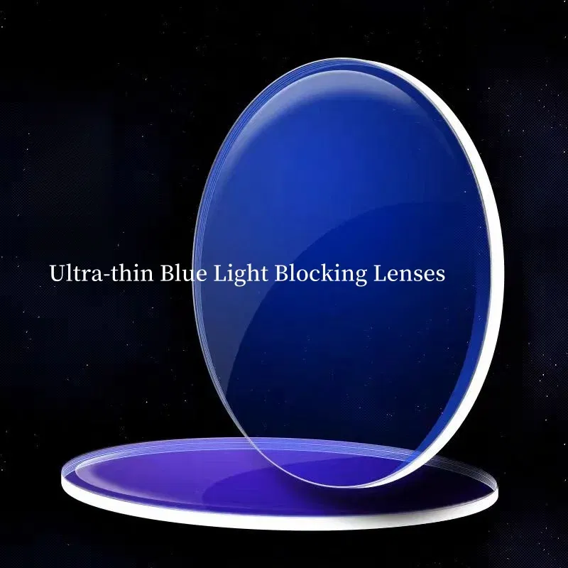 Lenses Color: Blue, Ships From: CHINA, Lens Index: 1.74 - JAEVAR Blue Light Blocking Lenses 1.56/1.61/1.67/1.74 HD Myopia Hyperopia Office Computer Optical Prescription Lenses 1 Pair