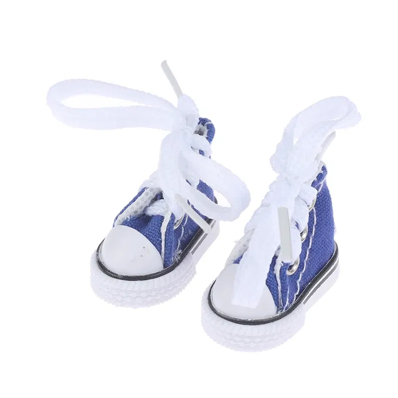 Color: Clear - 3.5cm Mini Finger Shoes Canvas Toys Boots Cute 1/6 Doll Shoes Skateboard Shoe
