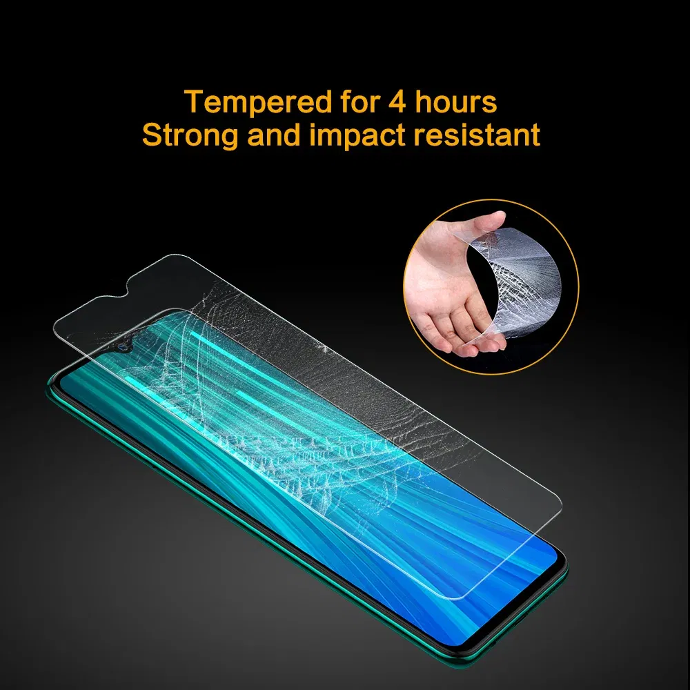 Color: Frosted, Material: Glass + PET - SmartDevil Tempered Glass For Redmi Note 9 8 Pro 7 Pro Screen Protector For Redmi 9T 10X 2.5D Curved Anti Blue Light 2 PCS