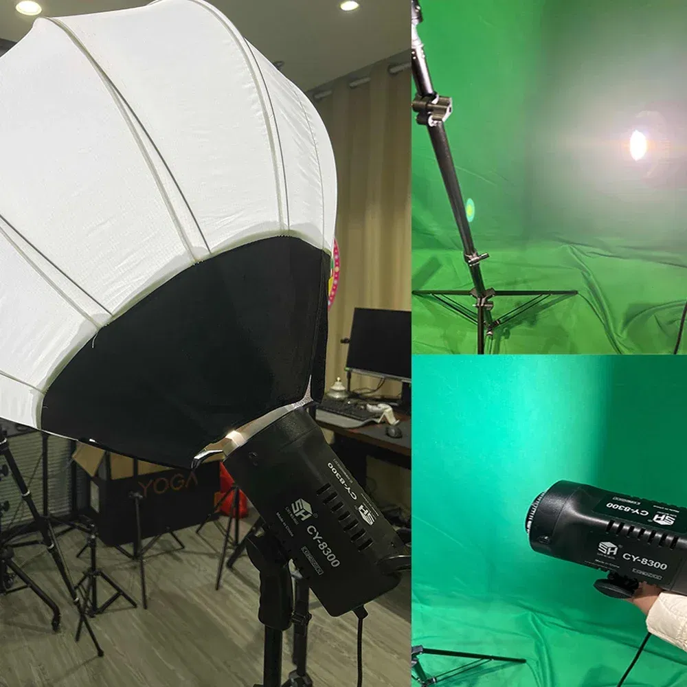 Color: CHERRY, Ships From: CHINA - 100W Photography LED Video Light  Daylight-Balanced Sun Lamp for Portrait Flash Studio Accessories Youtube Live
