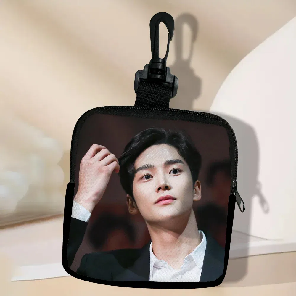 Color: Yellow - SF9 Rowoon Zipper Coin Purse Women's Simple Handbag Card Package Coin Bag Purse Key Earphone Pouch 3.3