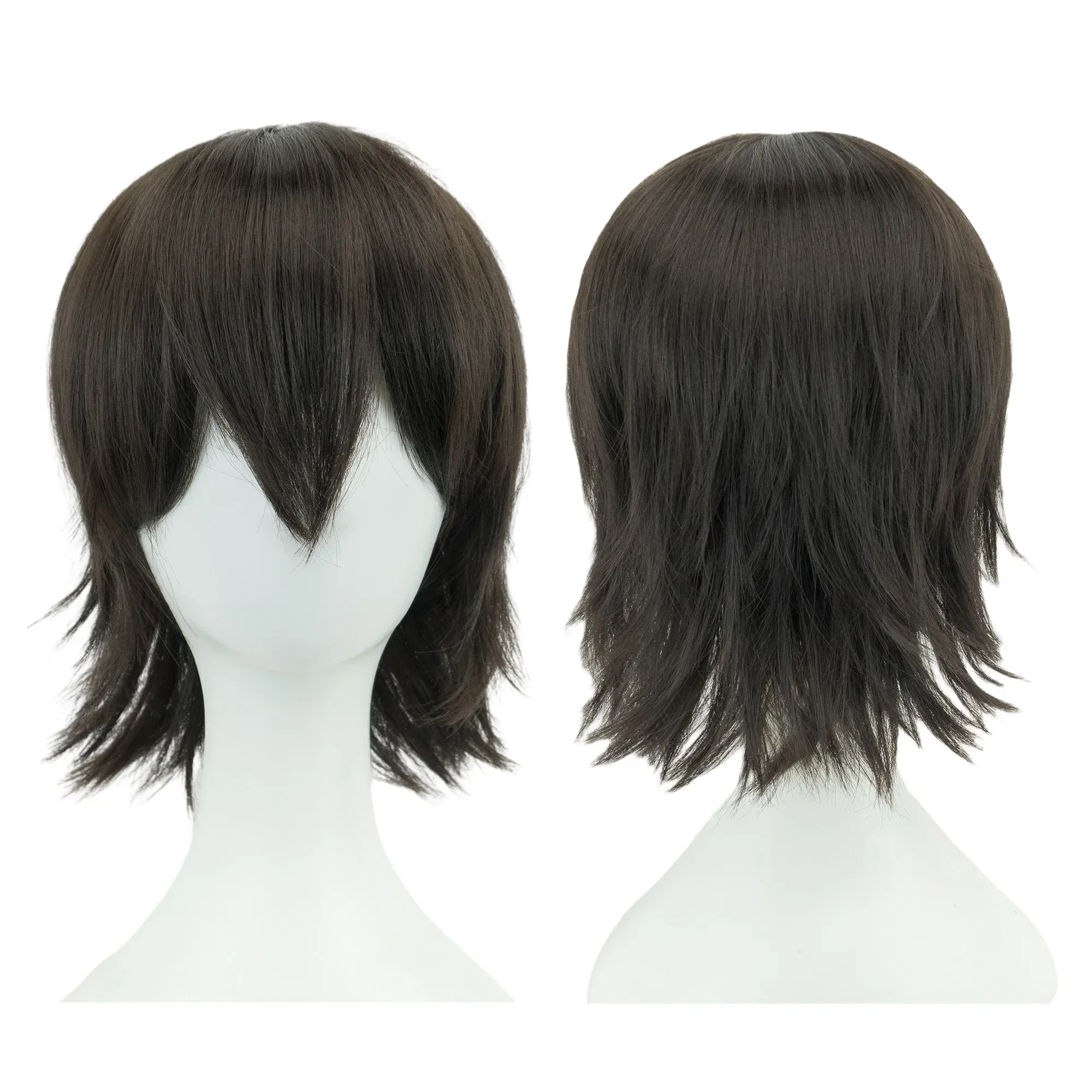 Color: Blue, Stretched Length: 12INCHES - Synthetic Unisex 12 Inches Short Cosplay Hair Party BOB Wigs with Bangs Pink Blonde Orange Halloween Costume Lolita Wig