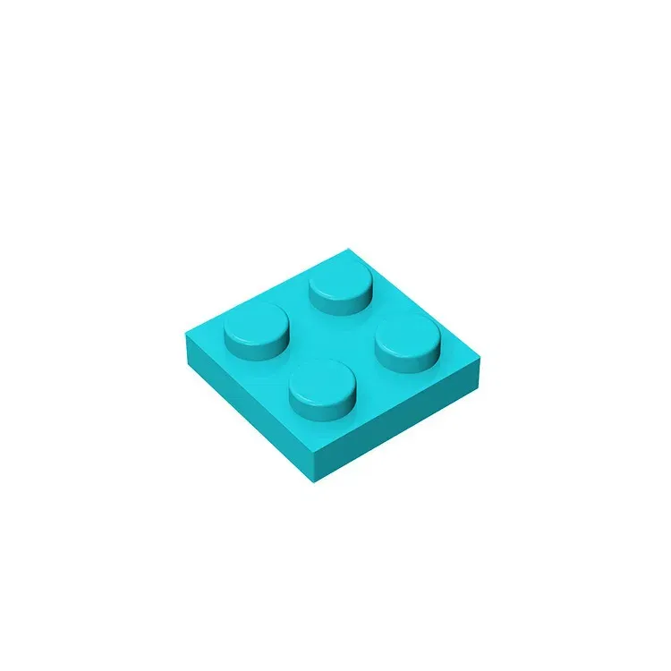 Color: army green - 20Pcs MOC Parts 3022 94148 Plate 2 x 2 Compatible Bricks DIY Assmble Building Blocks Particle Kid Puzzle Brain Toy Birthday Gif