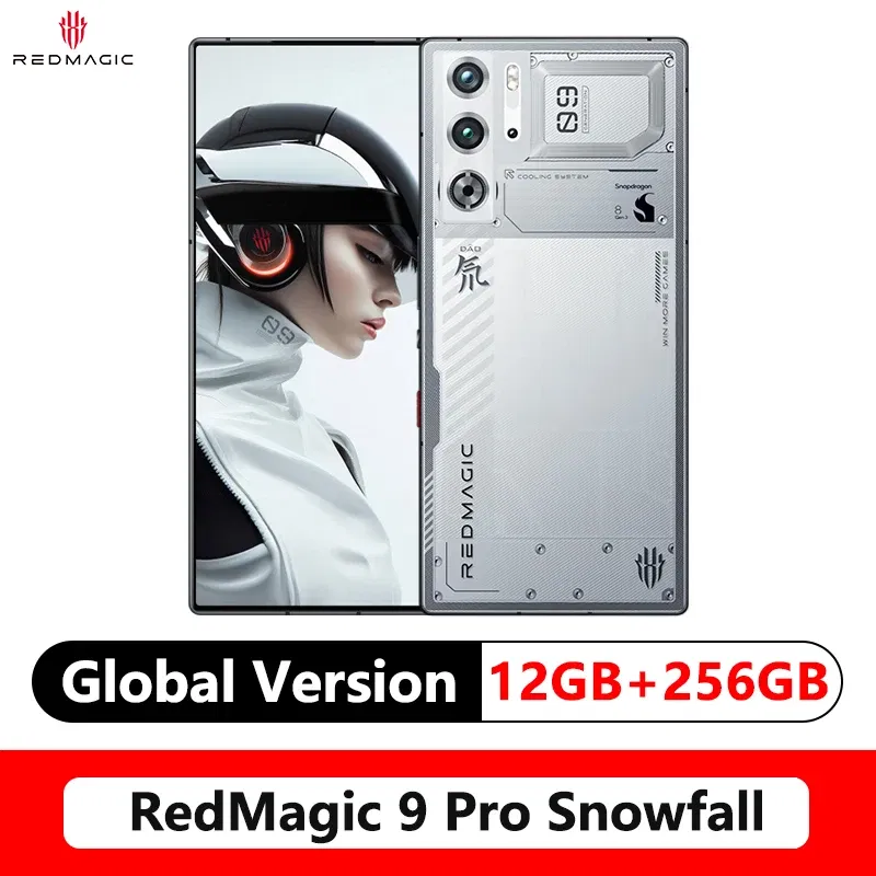 Color: GRAY, Ships From: CHINA, Bundle: Bundle 1 - Original Global Version RedMagic 9 Pro 5G Phone 6.8" Q9+ Full Flat FHD+ Gaming Phone Snapdragon 8 Gen 3 6500mAh 50MP NFC