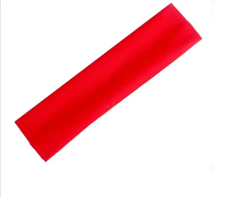 Color: WHITE - Sweatband Headband Elasticity Sweat Bands Stretch Head Hair Band Sports Safety Yoga Basketball Gym Sport for Men and Women