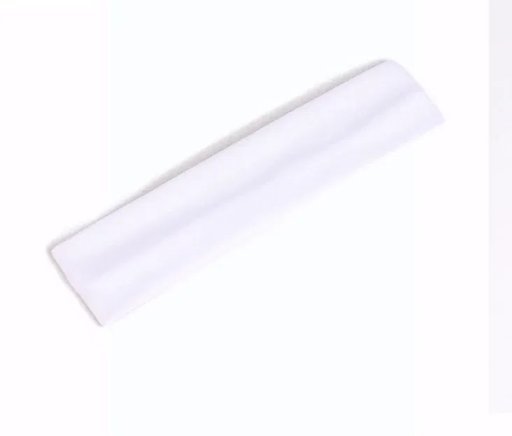 Color: WHITE - Sweatband Headband Elasticity Sweat Bands Stretch Head Hair Band Sports Safety Yoga Basketball Gym Sport for Men and Women