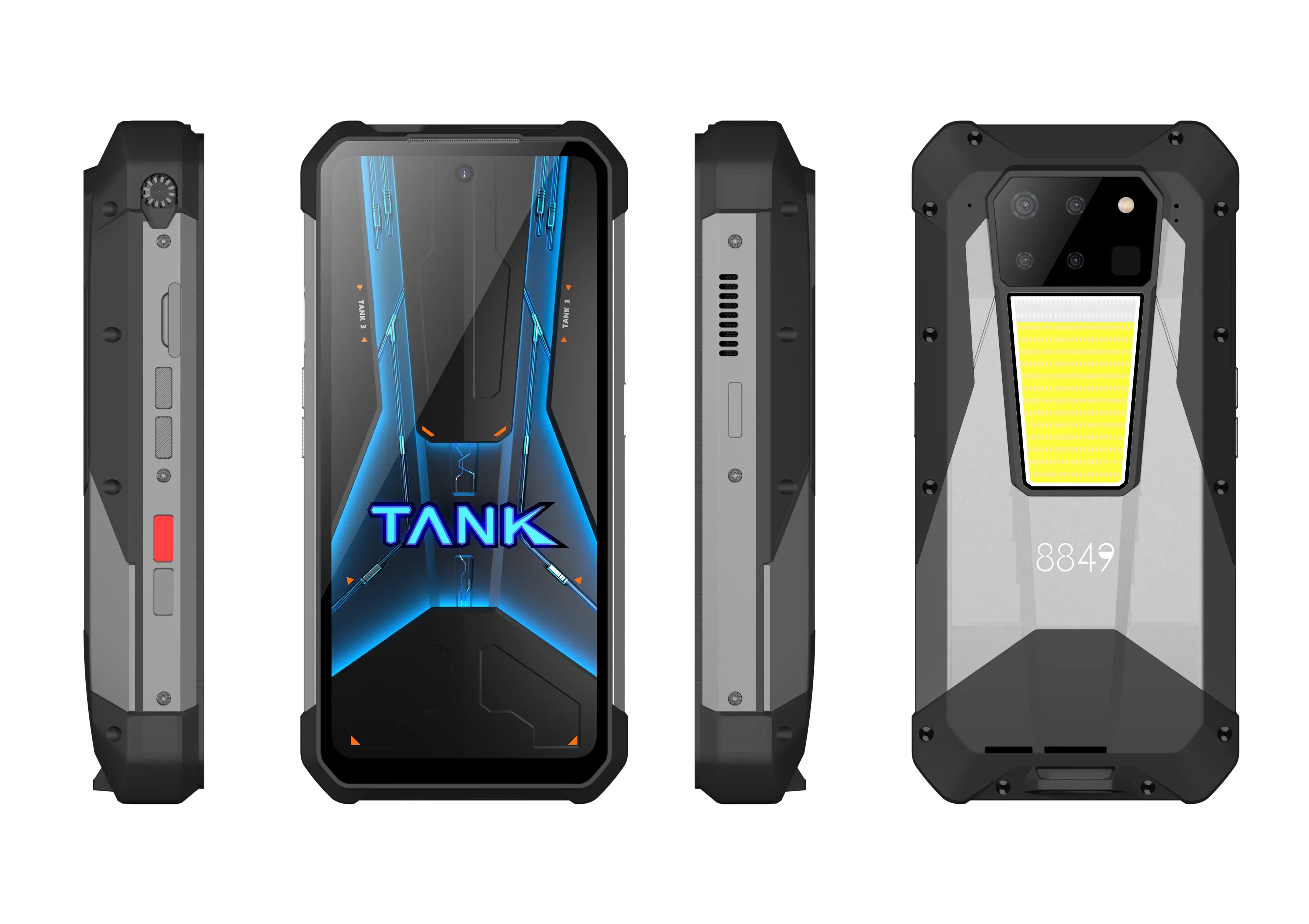 Color: black, Ships From: CHINA, RAM: 16GB, Bundle: Bundle 1, ROM: 512G - 8849 Tank 3 Pro by Unihertz Rugged Projector Smartphone Android 23800mAh 32/36GB RAM 512GB ROM 5G 120W Charger OTG Phone