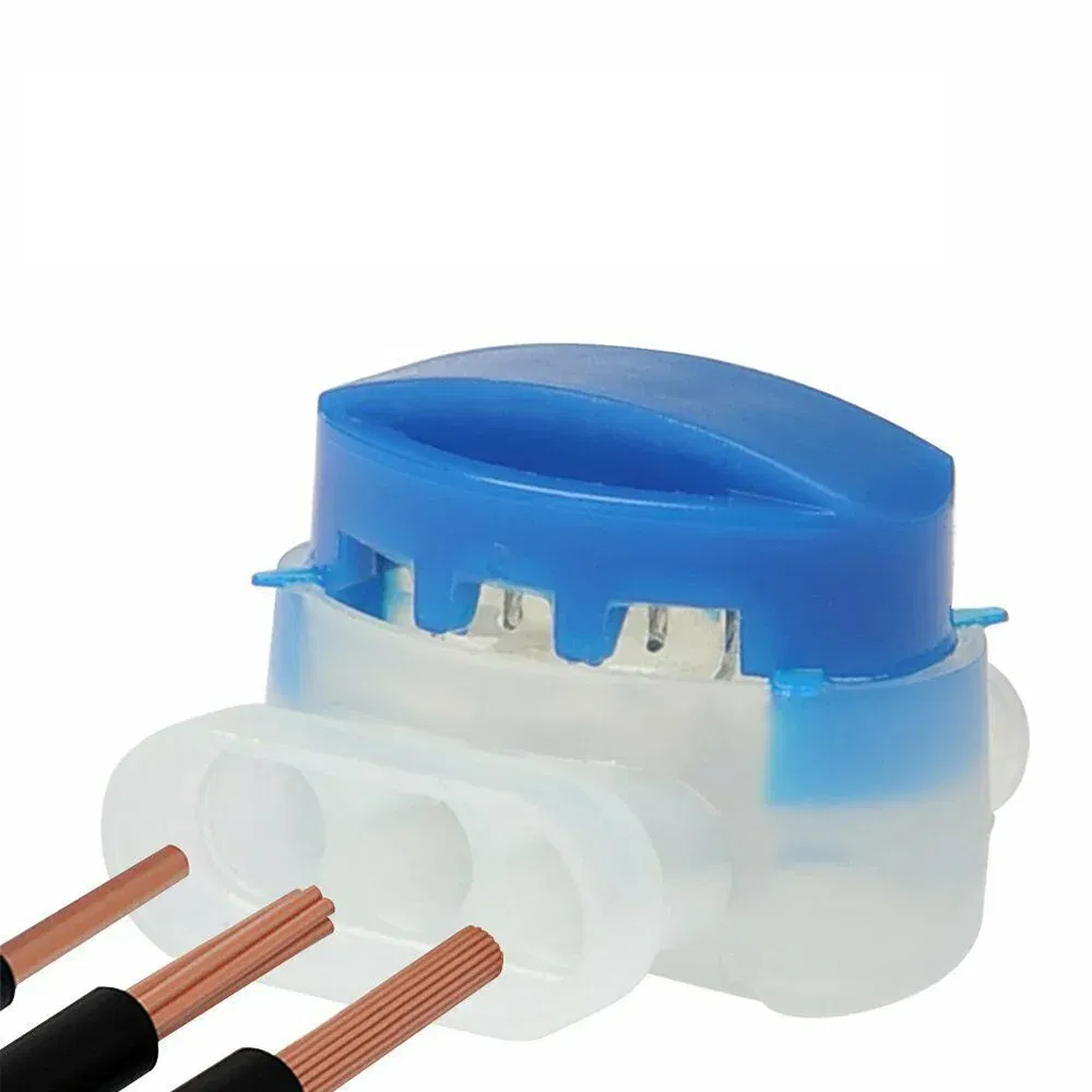 5Pcs Waterproof Connector 3pin Robotic Lawn Mower Resin Conector IDC 314 Terminal Block Wire Electrical Data Communication Wire