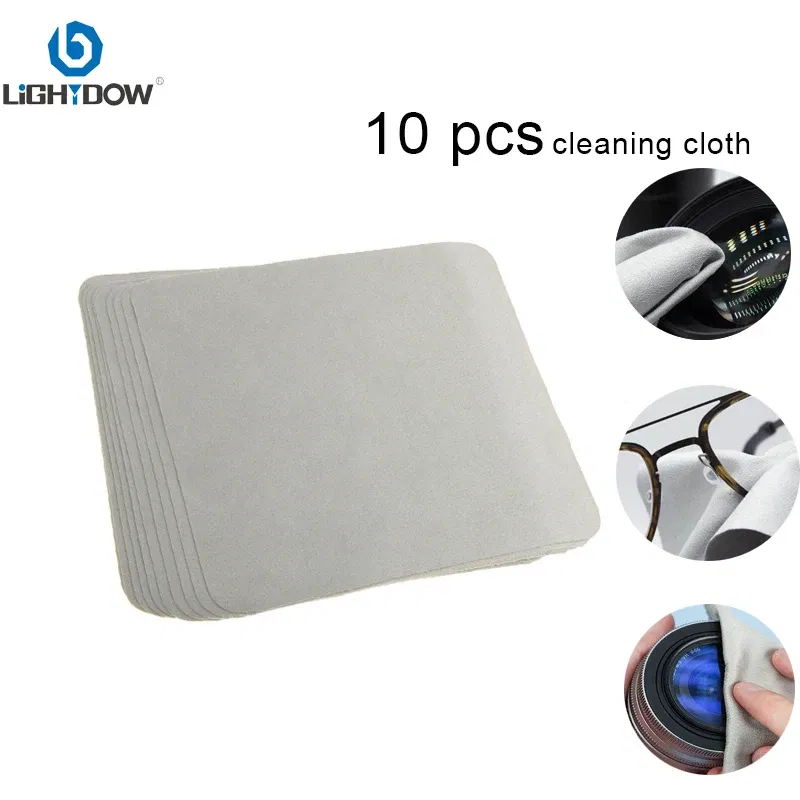Lightdow 10 pcs Camera Cleaning Cloth Lens Duster Wipes for Canon Fujifilm Nikon Cameras