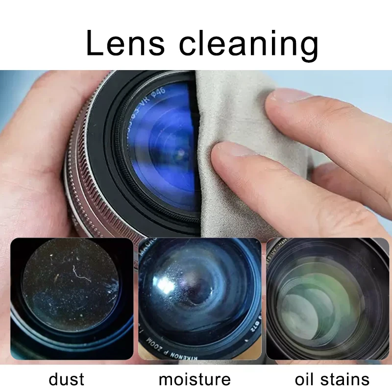 Lightdow 10 pcs Camera Cleaning Cloth Lens Duster Wipes for Canon Fujifilm Nikon Cameras