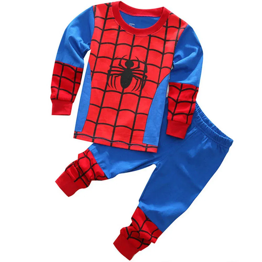 Color: Dark Grey, Kid Size: 5 - MINISO Disney Boys Girls Pajamas Sets Kids Toddler 2 to 3 4 5 6 7 Years Cotton Long Sleeve Spring Fall Children Homewear Pijamas
