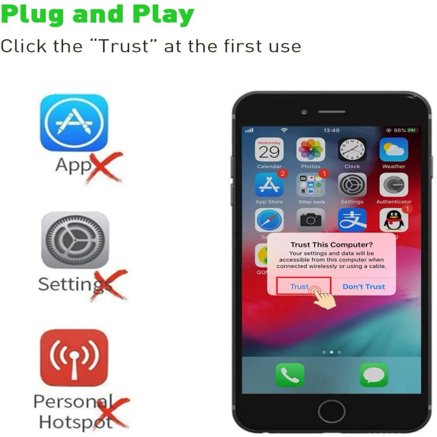 Color: indigo, Specification: 32mm, Ships From: CHINA - adapter for iPhone to TV, 1080P Digital AV Adapter, Synchronization Screen HDMI Connection and Ipad, Power Supply Req